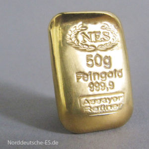 Anlagebarren norddeutsche-es-9999-goldbarren-50g