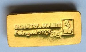 Sammlerbarren 20-Gramm-Walther und Schmitt